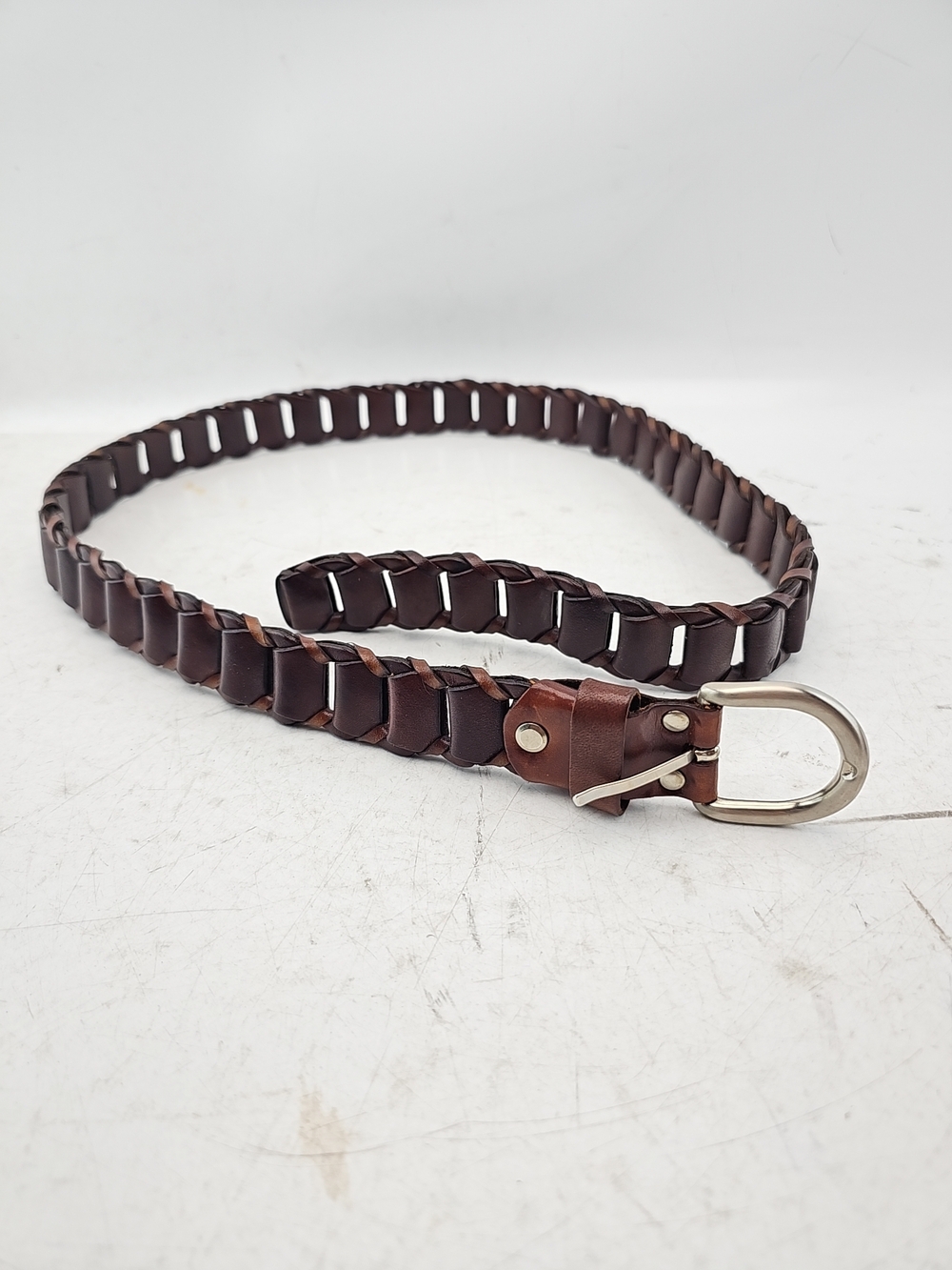Italian Woven Leather Belt